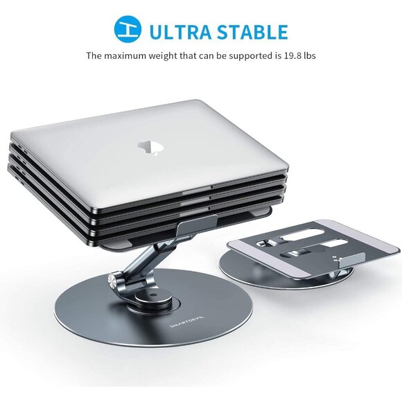 SmartDevil Portable Laptop Stand - 360° Rotating, Adjustable, Fits 17" Laptops - Picture 5 of 6
